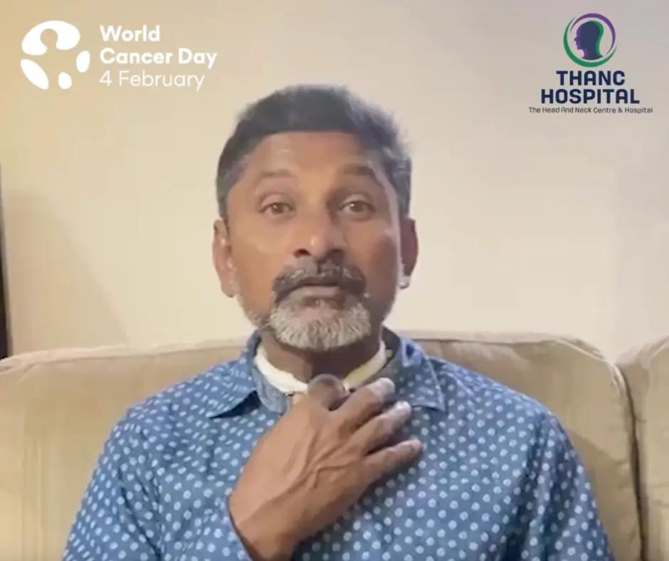 Mr. Balasamy - Vocal Cord Cancer Treatment testimonial
